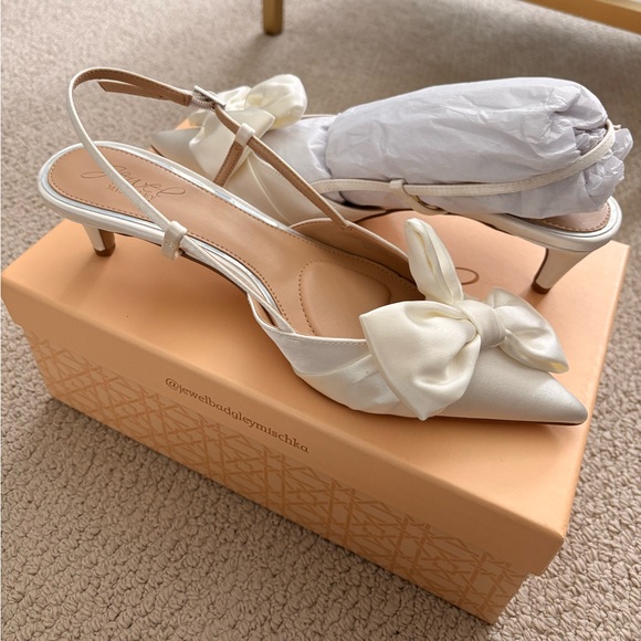 Jewel Badgley Mischka Shoes - Jewel Badgley Mischka Women's Shoshana Slingback Heels